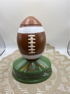 1979 Michter’s Pennsylvania Football Decanter Pot Still Sour Mash Whiskey Empty